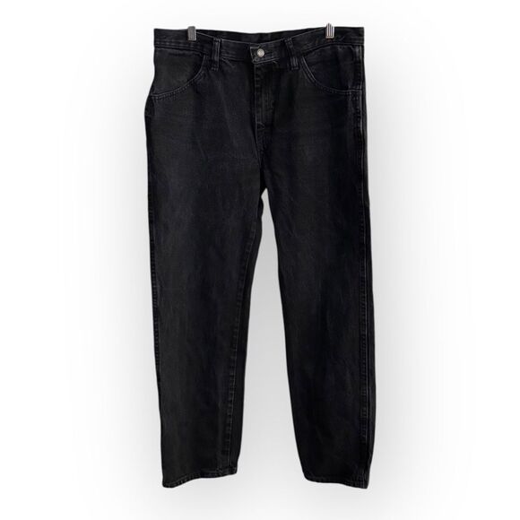 Rustler 34x30 Black Relaxed Jeans Comfortable Fit straight leg denim - Picture 1 of 8